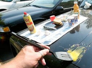It was hot enough in Lodi to fry an egg — on the hood of my jeep 