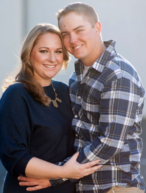 Chris Johnson, Erin Crivelli engaged at the top of Coit Tower in San Francisco