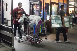 Lodi Shoppers Brave Black Friday Sales : Customers filled their carts with deals during Wal-Mart’s early Black Friday sale in Lodi Thursday, Nov. 22, 2012.
 - Photo by Ian Jonsson/News-Sentinel
