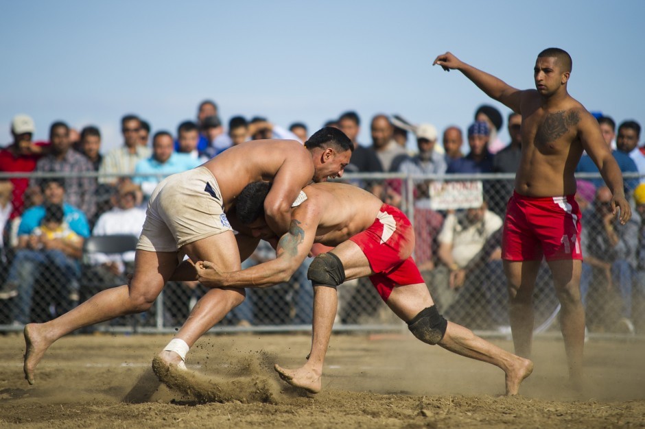 A different kind of wrestling at local Sikh temple