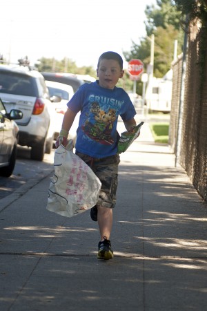 Lodi’s Roman Mangrich, 5, recognized for work as one man cleaning crew