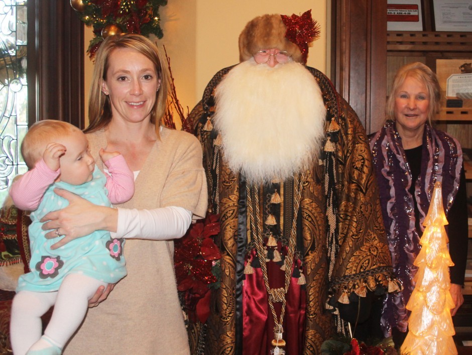 Berghold Winery offers decorations of 6-foot-tall Father Christmas figures