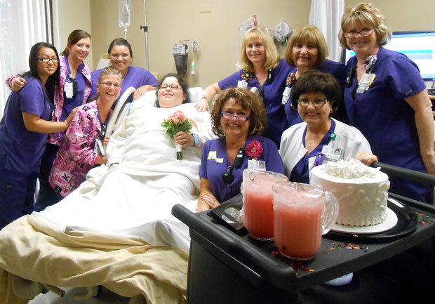 Couple married at Lodi Memorial Hospital on 10/11/12