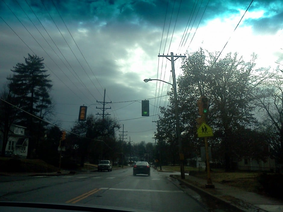 Sky after tornado