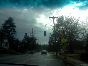 Sky after tornado