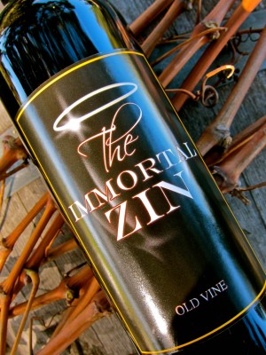 Peirano Estate's Immortal Zin flavored with notes of raspberry and cranberry