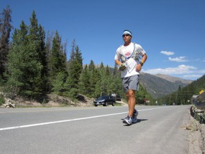 Woodbridge’s Ethan Bennett nears finish line of the Run to Fight against cancer