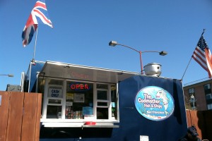 Enjoy fish and chips near Fisherman’s Wharf