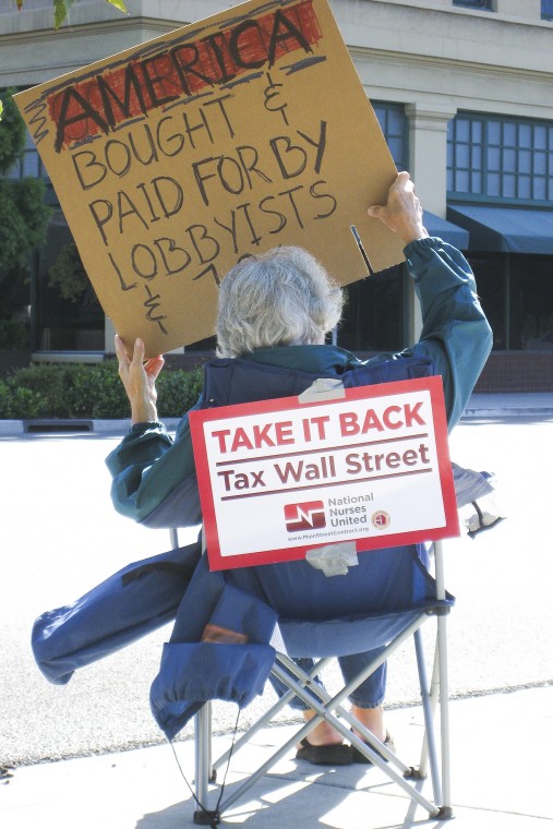 Small crowd ‘occupies’ Stockton