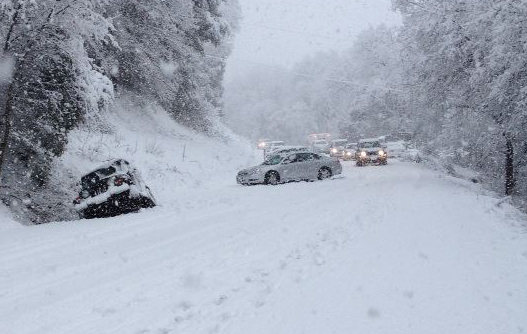 Stranded in the snow