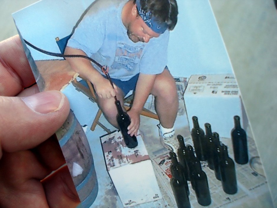 Early home winemaking days