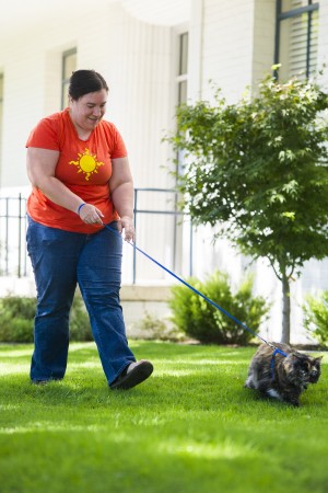 For Lodi cat, love of her leash began with one trip outside