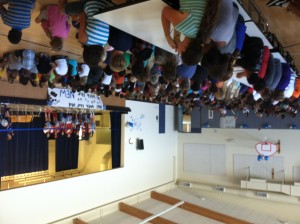 Student council president speaks to students