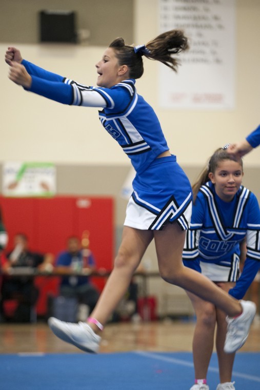 Local cheerleaders meet up for league championship