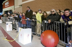Lodi Shoppers Brave Black Friday Sales : Shoppers wait in line for Target’s doors to open during the store’s early Black Friday sale in Lodi on Thursday, Nov. 22, 2012.
 - Photo by Ian Jonsson/News-Sentinel