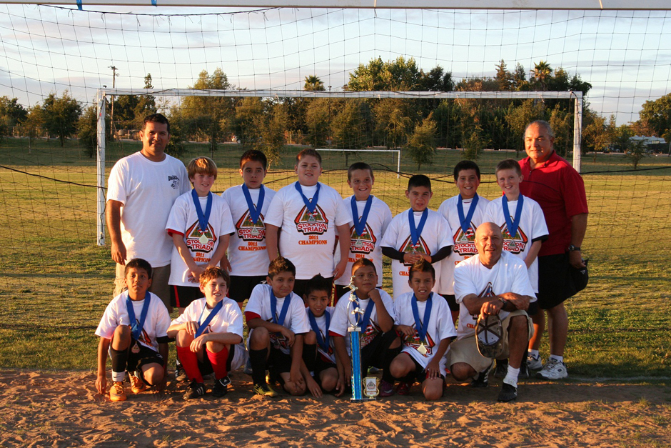 Lodi Dragons under-11 boys soccer team first at tournament