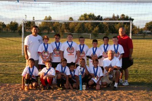 Lodi Dragons under-11 boys soccer team first at tournament