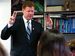 Assemblyman comes to Galt High School with words of wisdom 