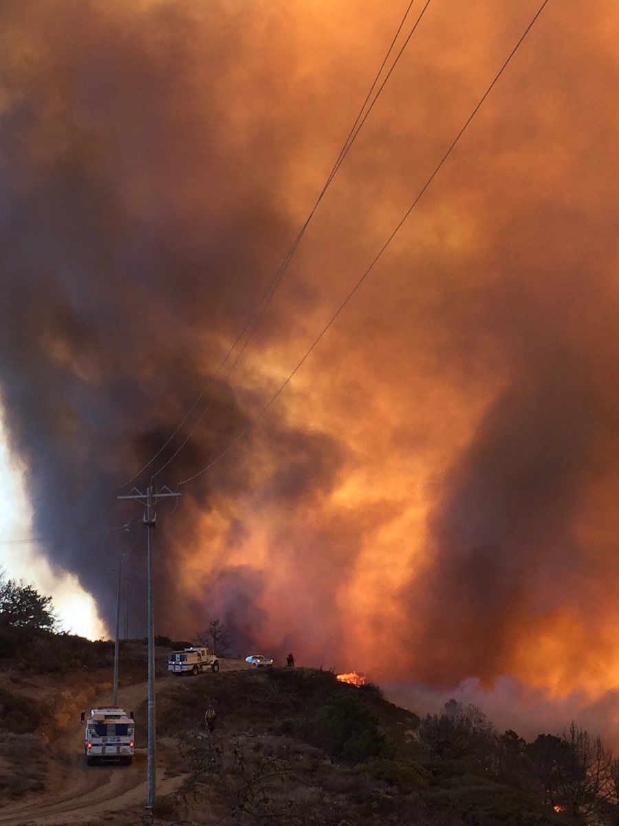 Crews Continue To Battle Wildfire On Vandenberg Air Force Base | Local ...