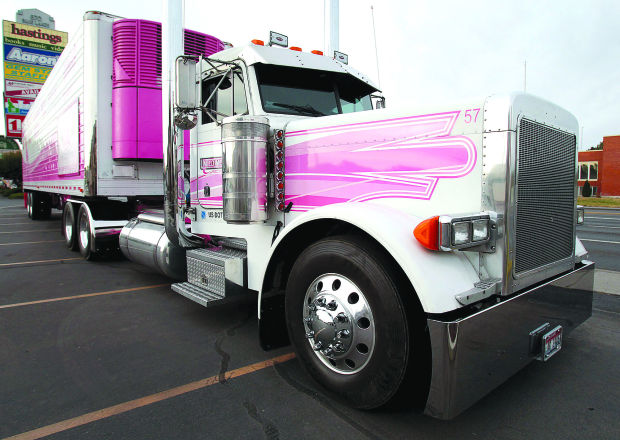New Recycling Plant Rolls in Pink 18-Wheeler for Breast Cancer Awareness