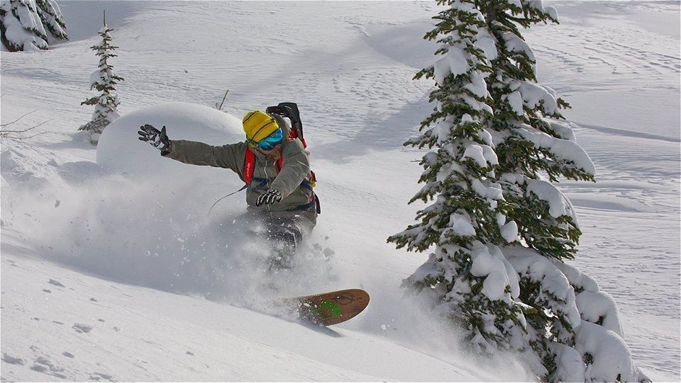 powder surfer snowboard