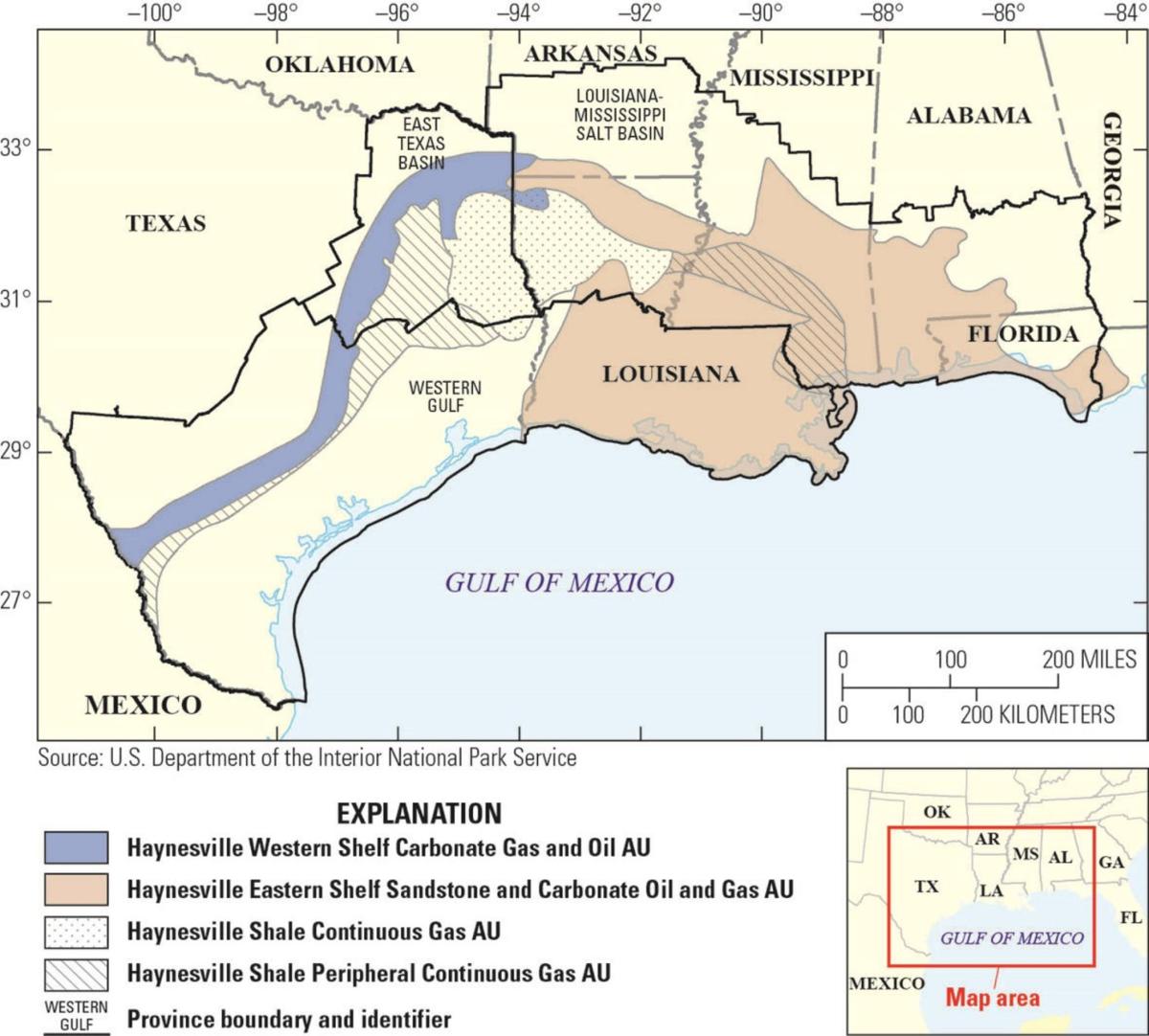 USGS says there's a lot more oil and gas in Haynesville and Bossier