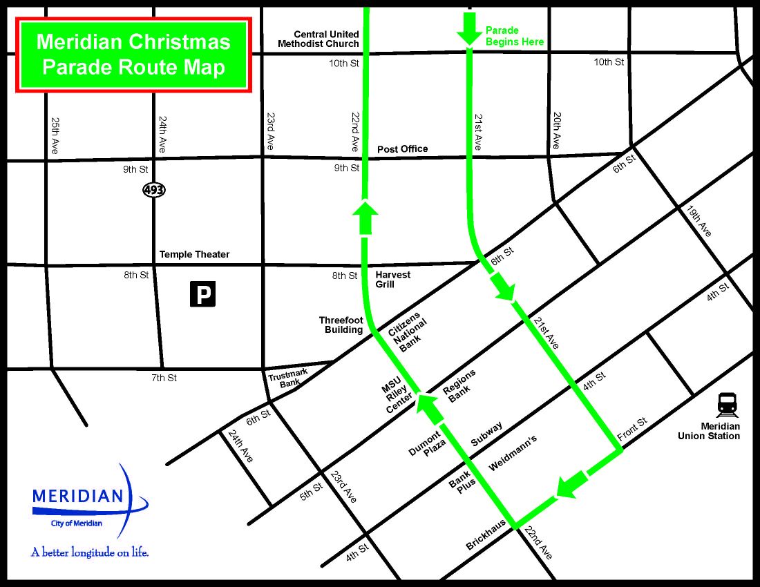 New route for Meridian Christmas parade Local News