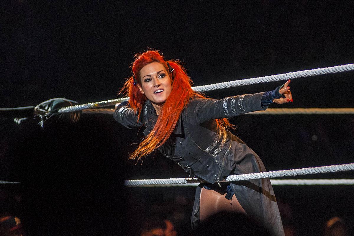If it was up to Becky she would probably be wrestling in this: :lmao.