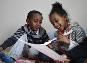 The door is open: Eritrean refugee family adjusts to winter in Montana