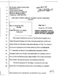 Missoula County judge upholds $17M verdict in logging company lawsuit against bank