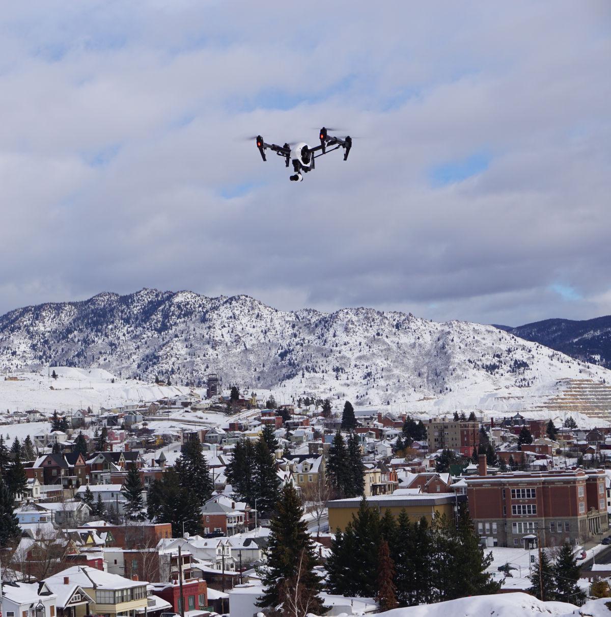 Drone Over Butte