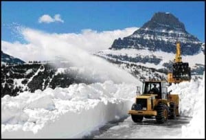 Snow going: As crews work to clear Sun Road, opening date in question