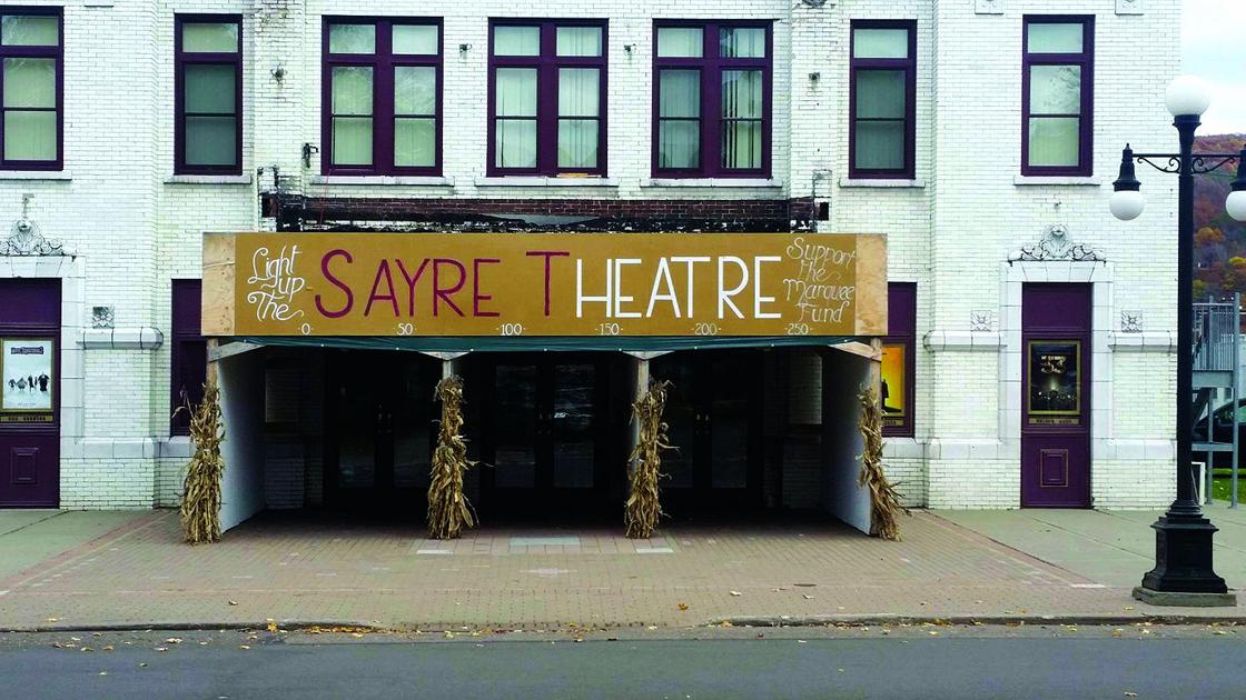 Sayre Theatre marquee project receives 45K donation News morning