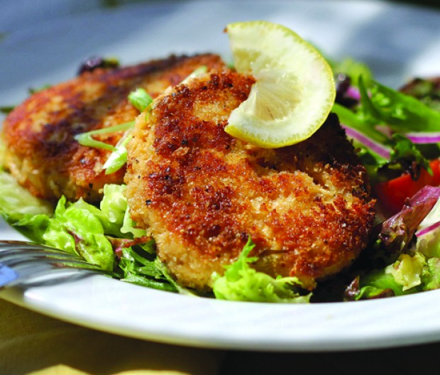 Leftover salmon makes cakes