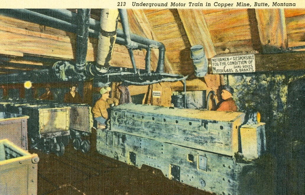 In 1900, an estimated 10,000 men worked in Butte mines Butte News