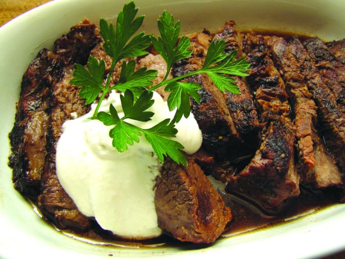 Cooked to perfection Marinated, seasoned chuck roast