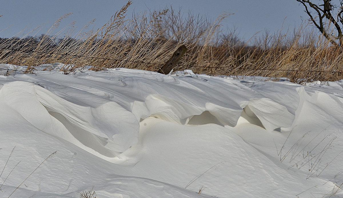 Photos of the day Snow drifts Local