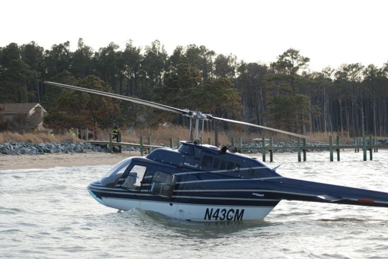 Helicopter lands in water off Taylors Island MyEasternShoreMD Local News
