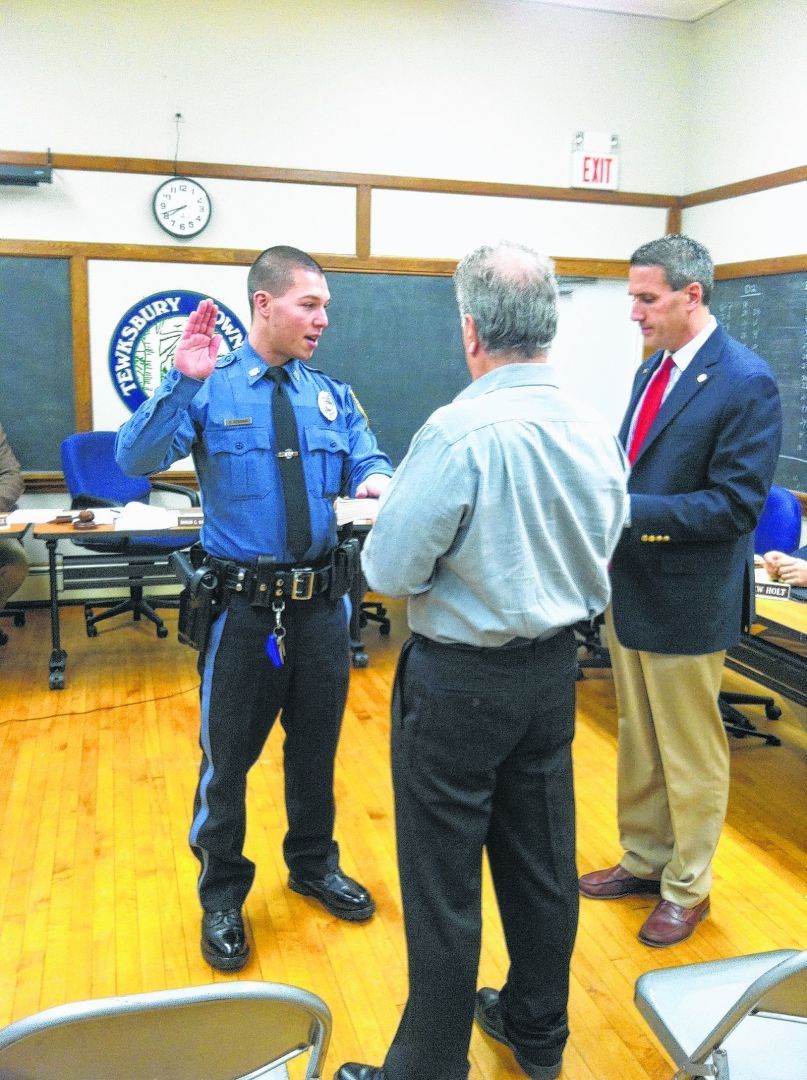 Tewksbury Swears In New Police Officer - New Jersey Hills Media Group ...