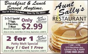 AUNT SALLY'S RESTAURANT