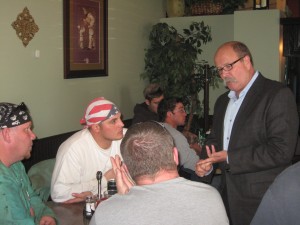 Gubernatorial candidate makes stop at Portage's Cappo's