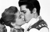 Actress Dolores Hart with Elvis Presely in 1957 film "Loving You"