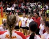 Griffith Panthers play Andrean 59ers in a regional championship volleyball match. 