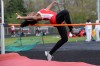 T.F. South high jumper Kaila Dolby clears the bar