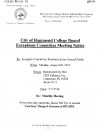 City of Hammond College Bound Exemptions Committee