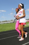 T.F. South's trackster Jhaliyah Anderson is blind.