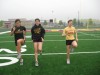 Anna, Claire and Teresa Raffin, Chesterton track
