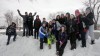 Our Lady of Grace snow 7th graders 
