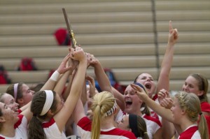 Mustangs sweep way to fourth straight volleyball sectional title