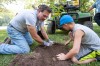 Volunteers plant trees at Grand Kankakee Marsh County Park